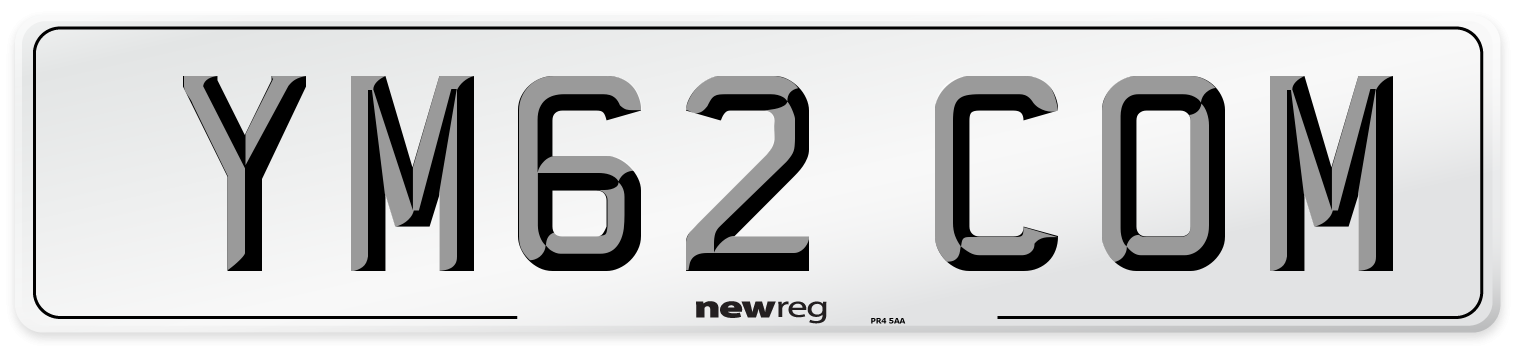 YM62 COM Number Plate from New Reg